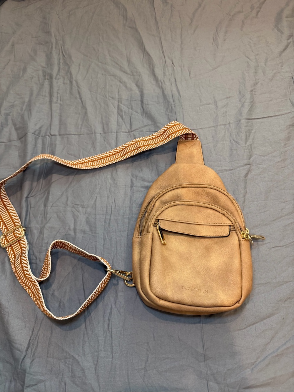 BOSTANTEN Tan Sling Bag Crossbody Convertible Backpack